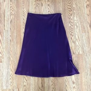 Vintage Blumarine Purple Midi Slip Skirt